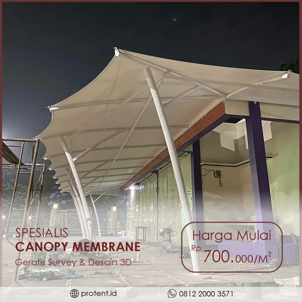 pasang canopy membrane