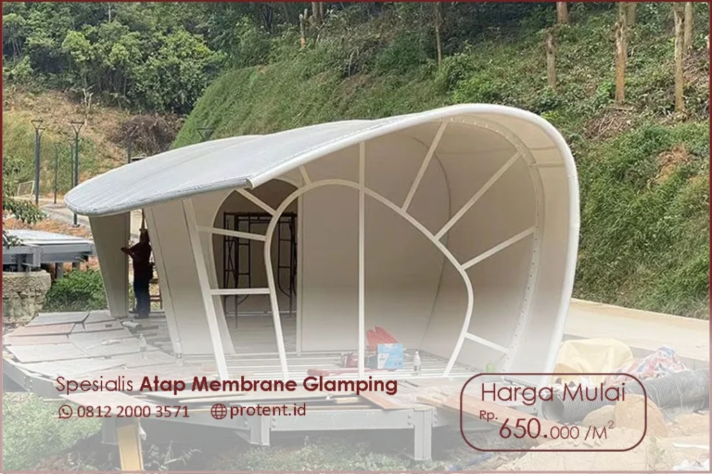 tenda membrane glamping