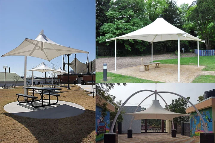 kanopi membran kerucut