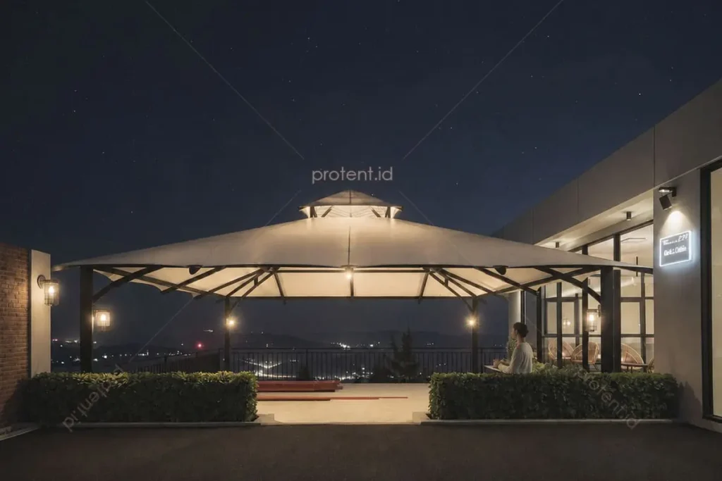 Kanopi membrane cafe