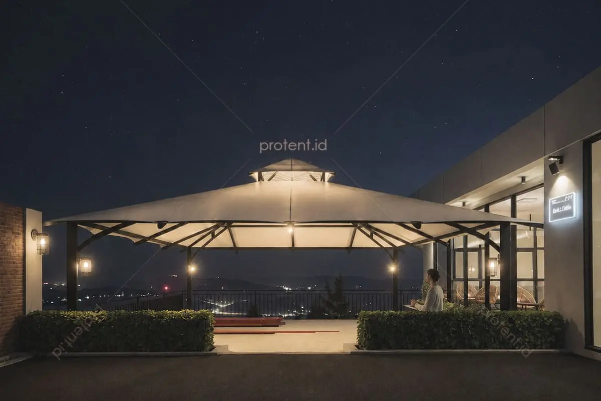Kanopi membrane cafe