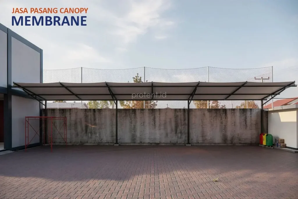 pasang canopy membrane