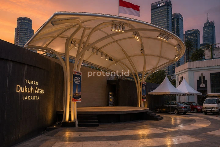 tenda membran panggung gathering event