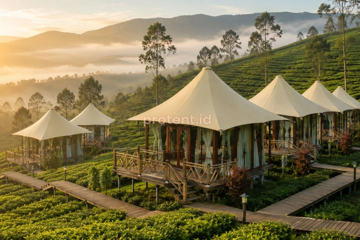 tenda membran vila resort