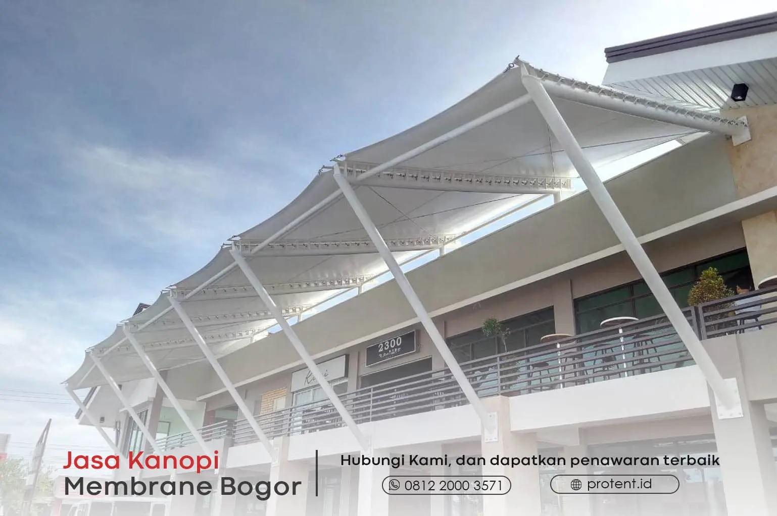 Jasa kanopi membran bogor murah